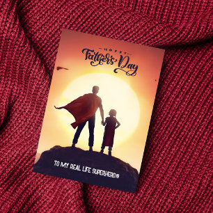 Minimal Colourful Happy Fathers Day Greeting Card