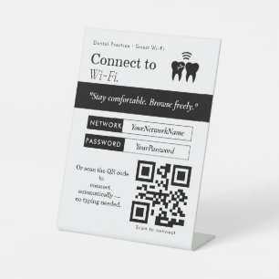 Minimal Connect to Wi‑Fi QR Code Sign Wi‑Fi