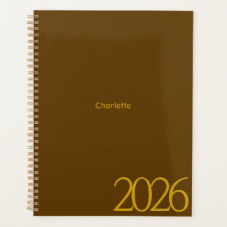 Minimal Corporate Brown Yearly Planner