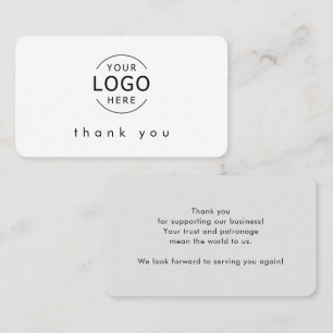 Minimal Corporate Business Thank You Card