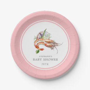 Minimal Crawfish Boil Baby Shower Paper Plate