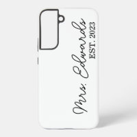 Minimal Cursive Mrs. Custom Last Name Wedding Gift