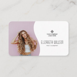 Minimal Custom Business Logo Photo Card