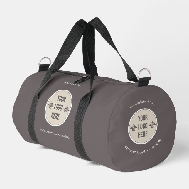Minimal Custom Company Logo Business Duffle Bag (Left Corner)