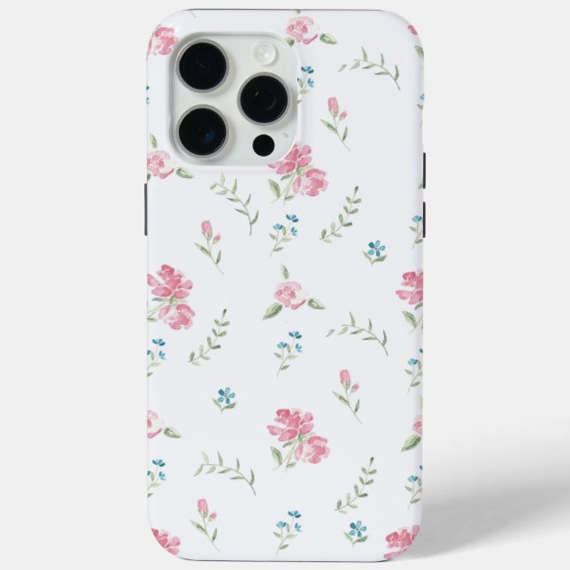Minimal Custom Floral Photo Case-Mate iPhone Case (Back)