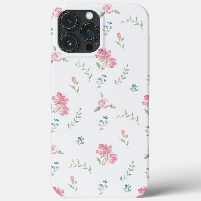 Minimal Custom Floral Photo Case-Mate iPhone Case (Back)