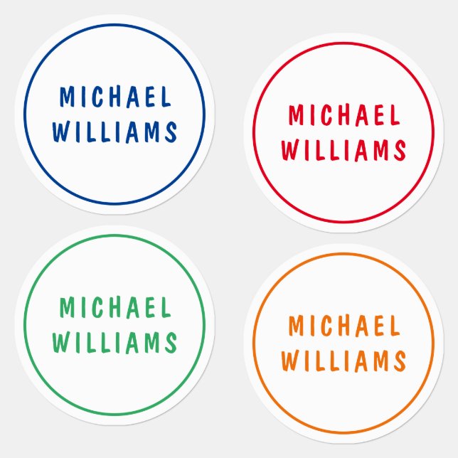 Minimal Custom Personalised Boy Name Iron On (Group)