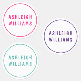 Minimal Custom Personalised Girly Name Set