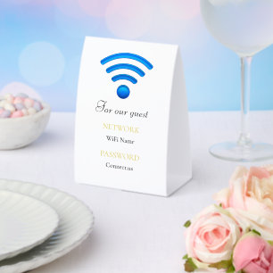 Minimal Custom WiFi Info Display Stand