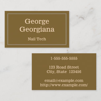 Minimal & Customisable Nail Tech Business Card