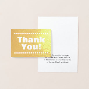 Minimal, Customisable "Thank You!" Card