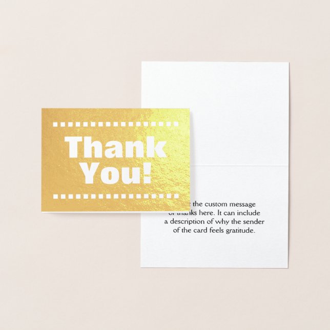 Minimal, Customisable "Thank You!" Card (Display)