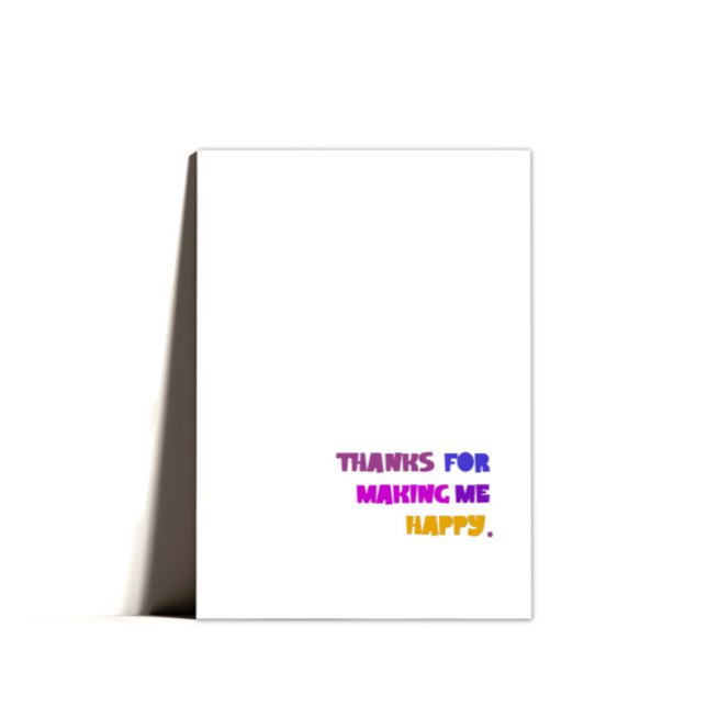 Minimal Cute Modern Text Valentines Card (Creator Uploaded)