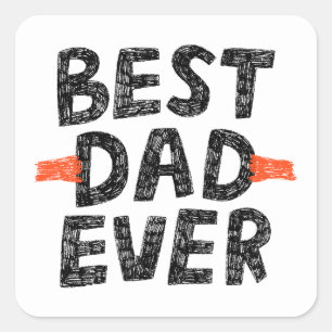 Minimal Dad Sticker best dad ever