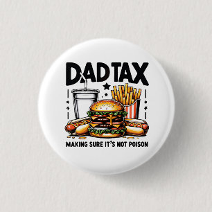 Minimal Dad Tax Food Icon Art 3 Cm Round Badge