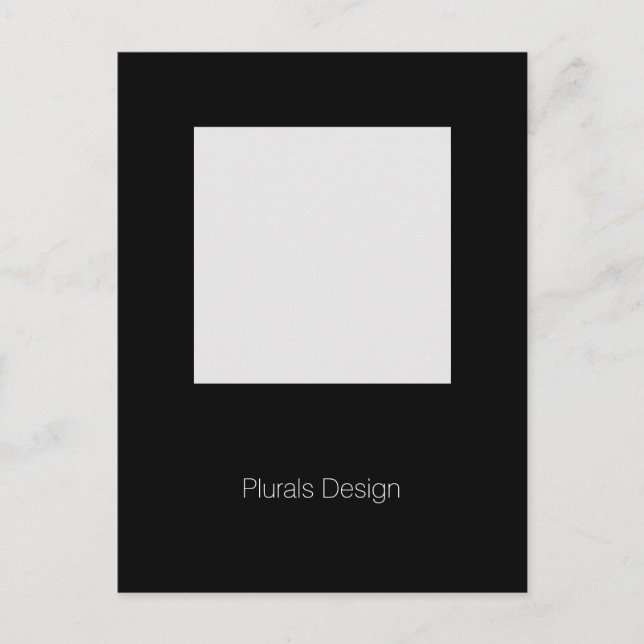 Minimal Design Photo Frame postcard (Front)