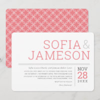 MINIMAL DESIGN simple modern type grey coral pink
