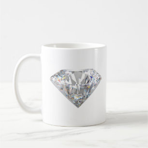 Minimal Diamond Sparkle Aesthetic Coffee Mug