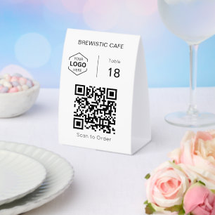 Minimal Digital Scan to Order QR Code Table Number