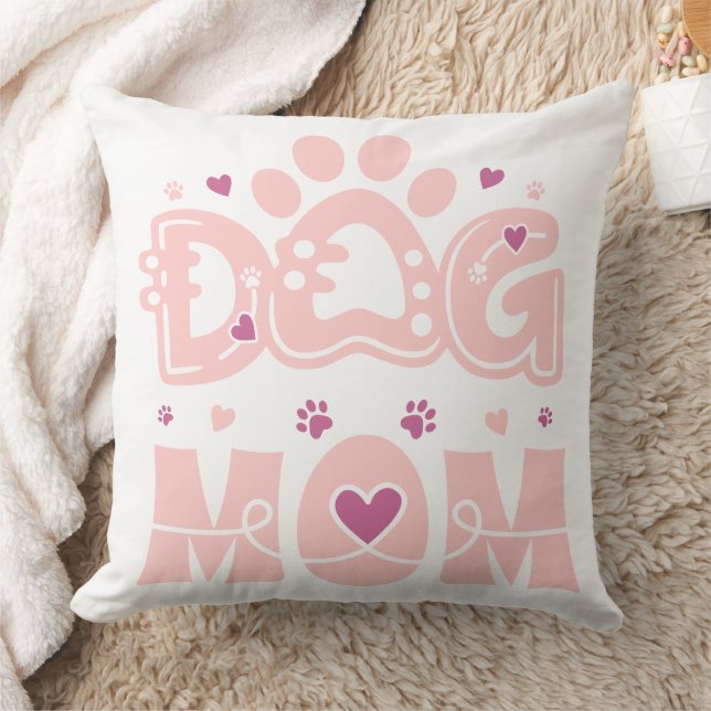 Minimal DOG MOM Monogram Cushion (Blanket)