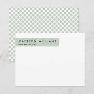 Minimal Dot Stylish Trendy Modern Note Card