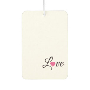 Minimal Dotted Heart Design Car Air Freshener