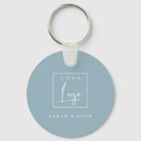 Minimal Dusky Blue Custom Promotion Business Logo