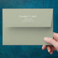 Minimal Dusty Green White Casual Handwriting