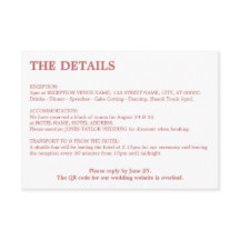 Minimal Dusty Rose Pink QR Code Details