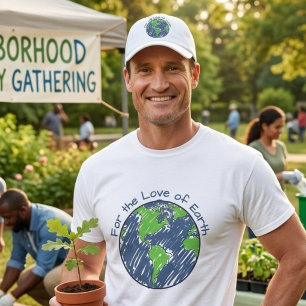 Minimal Eco For the Love of Earth Day Gift T-Shirt