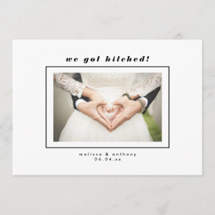 Minimal Editable Frame Photo Wedding Announcement
