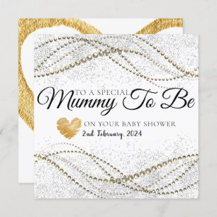 Minimal Elegant Baby Shower Mummy to be card