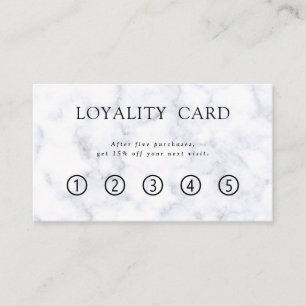 Minimal Elegant Beauty Salon Loyalty Card