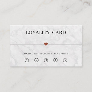 Minimal Elegant Beauty Salon Loyalty Card