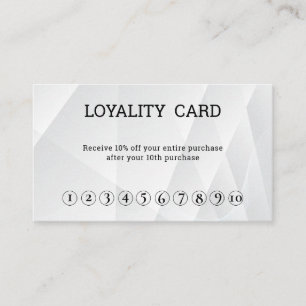 Minimal Elegant Beauty Salon Loyalty Card