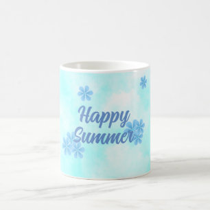 minimal elegant bestfriendever blue monogram  coffee mug