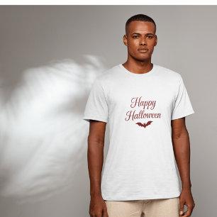 Minimal elegant Black Red Gothic Halloween Party T-Shirt