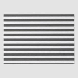 Minimal Elegant Black White Stripes Tissue Paper
