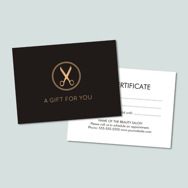 Minimal Elegant Dark Faux Gold Circle Scissor (Creator Uploaded)