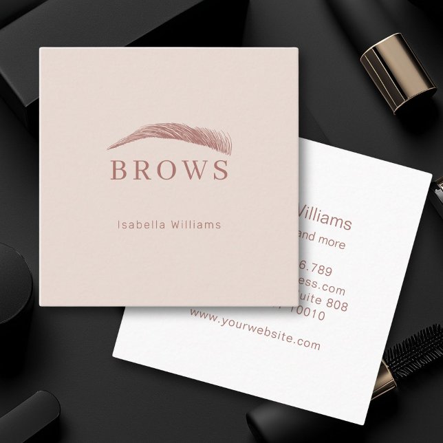 Minimal elegant eyebrow Business card (Minimal Elegant Eyebrow Salon Business card)