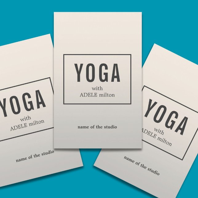 Minimal Elegant Faux Silver Yoga Instructor  Flyer (Creator Uploaded)