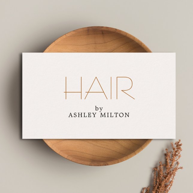 Minimal Elegant Light Pastel Hairstylist Business Card (Creator Uploaded)