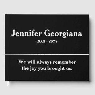 Minimal & Elegant Memories Guestbook