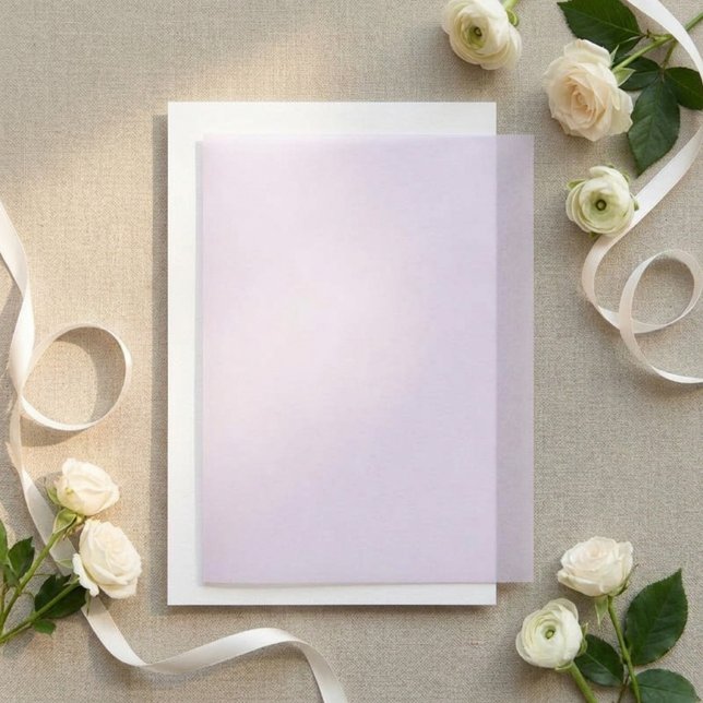 Minimal Elegant Modern Wedding Vellum Invitations (Creator Uploaded)