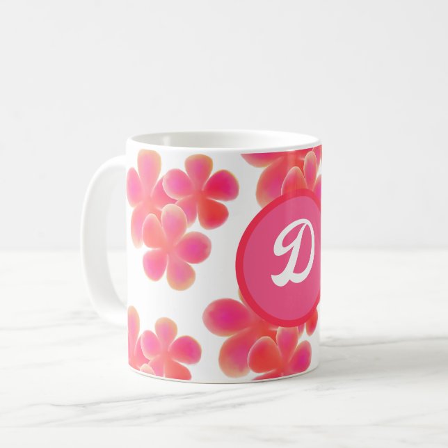 minimal elegant monogram bestfriendever Botanical Coffee Mug (Front Left)