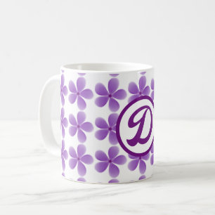 minimal elegant monogram bestfriendever floral  coffee mug