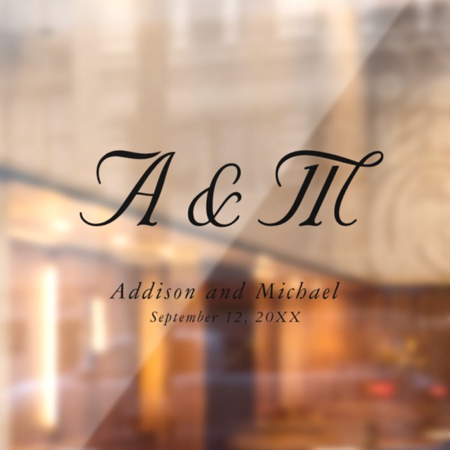 Minimal, Elegant, Monogram, Wedding (Sheet 2)