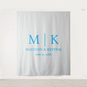 Minimal & Elegant Monogram Wedding Tapestry