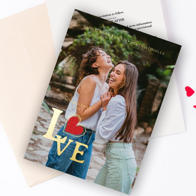 Minimal Elegant Photo Trendy Fake Lace Red Heart (Creator Uploaded)