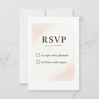 Minimal Elegant RSVP Wedding Card – 3.5x5 Inch